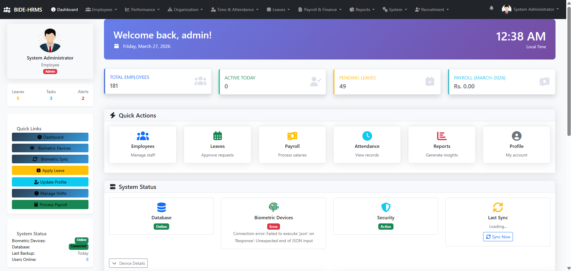 HR Management System
